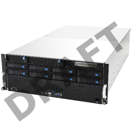 Платформа системного блока ASUS ESC8000A-E11 2x SFF8643 (SAS/SATA)+ 4x SFF8654x8, 2x U.2 support, 2x PCIe, 2x 1GbE, 4x 3000W