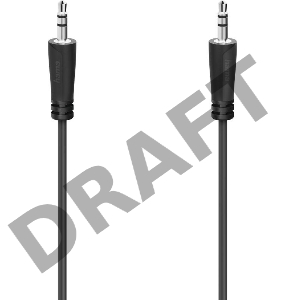 Кабель аудио Hama H-205262 Jack 3.5 (m)/Jack 3.5 (m) 1.5м. черный (00205262)