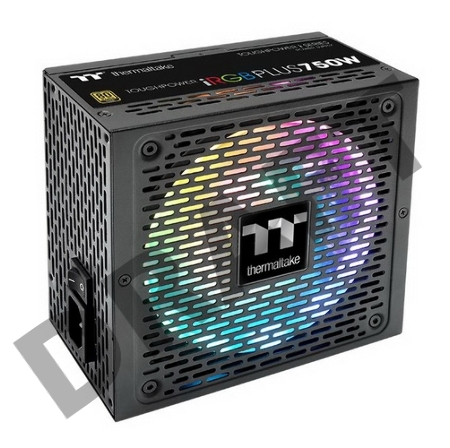 Блок питания Thermaltake ATX 750W Toughpower iRGB Plus 80+ gold (24+4+4pin) APFC 140mm fan color LED 9xSATA Cab Manag RTL