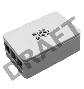 Корпус RA178 ACD White ABS Plastic case with Logo for Raspberry Pi 3