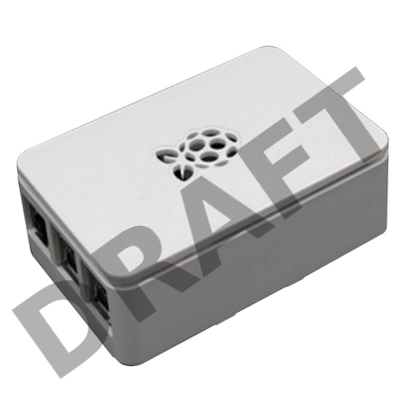 Корпус RA178 ACD White ABS Plastic case with Logo for Raspberry Pi 3