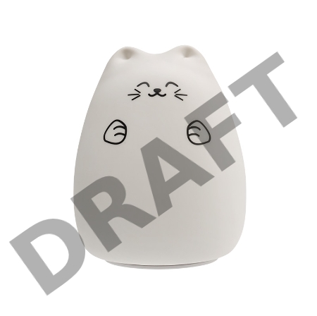 Силиконовый ночник Neon-night «Котик»