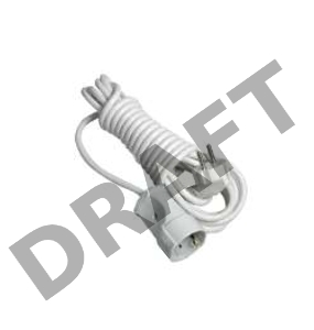 Удлинитель 1 гн 3 м б/з бел. MAKEL 10007