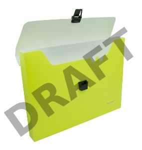 Портфель Silwerhof 322715-02 1 отдел. A4 пластик желтый неон