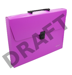 Портфель Silwerhof 322715-03 1 отдел. A4 пластик розовый неон