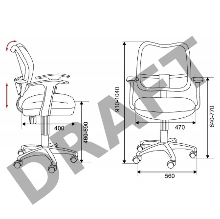 Кресло Бюрократ CH-W797/BR/TW-14C спинка сетка коричневый сиденье коричневый TW-14C (пластик белый)