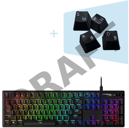 Клавиатура HyperX Alloy Origins механическая черный USB for gamer LED (4P4F6AA#ABA)