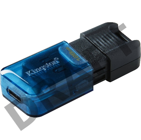 Флеш Диск Kingston 128Gb DataTraveler 80 M DT80M/128GB USB3.2 черный