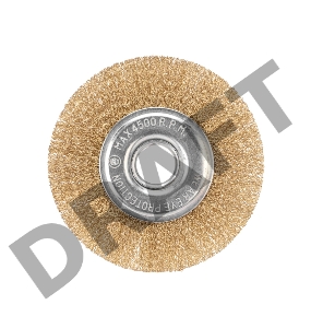 Щетка дисковая для УШМ латунь 125 мм, отв. 22,23 мм Kranz