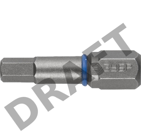 Бита ЗУБР ЭКСПЕРТ 26017-3-25-2  торсион кованая обточ.CrMo C 1/4'' HEX3 25мм 2шт
