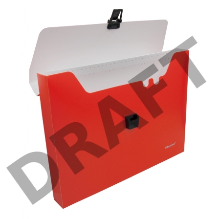 Портфель Silwerhof 322715-04 1 отдел. A4 пластик оранжевый неон