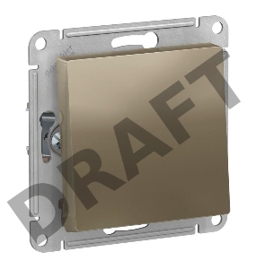 Механизм переключателя 1-кл. ATLAS DESIGN (сх.6) 10АХ шампань SchE ATN000561