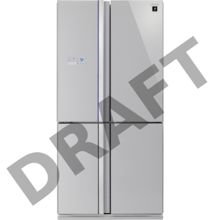 Холодильник Sharp SJ-FS97VSL серебристое стекло/стекло (трехкамерный)