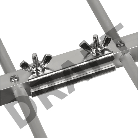 Антенна телевизионная пассивная HYUNDAI H-TAE260 серебристый