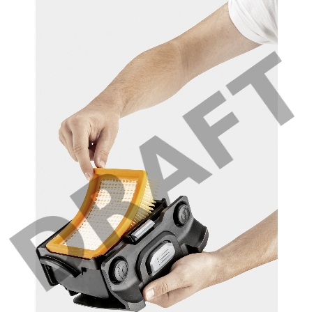 Строительный пылесос Karcher WD 4 V-20/5/22 1000Вт (уборка: сухая/сбор воды) желтый