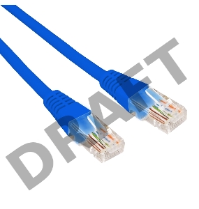 Патч-корд U/UTP REXANT категория 6, RJ45-RJ45, неэкранированный, 26AWG, LSZH, синий, 1 м