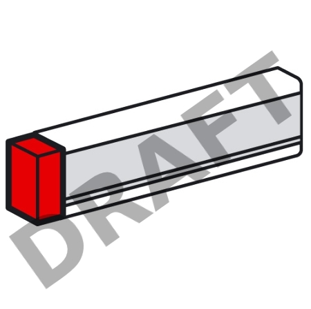 Заглушка 100х50мм METRA Leg 638035