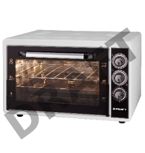 Мини-печь KRAFT KF-MO3801W / Объем 38л. Макс.температура 320 °С. Таймер отключения 90 мин.