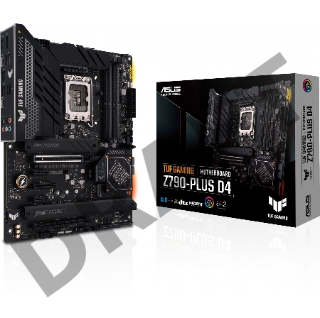 Материнская плата Asus TUF GAMING Z790-PLUS D4 Soc-1700 Intel Z790 4xDDR4 ATX AC`97 8ch(7.1) 2.5Gg RAID+HDMI+DP