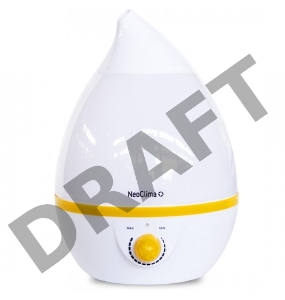 Увлажнитель воздуха NEOCLIMA NHL-200L белый Обсл.площадь 20кв.м. Антибактериальное покрытие, Расход воды 250 гр/час, Объём 2л