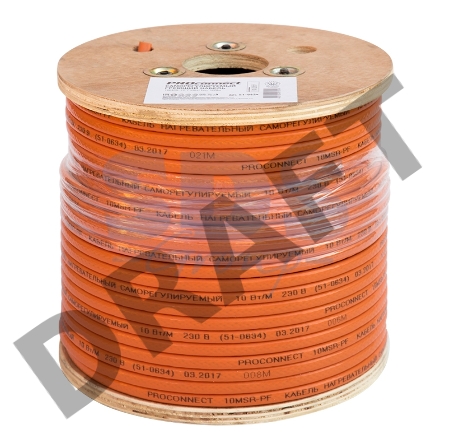 Кабель греющий саморегулирующийся PROconnect, пищевой, 10MSR-PF (10Вт/1м), 100 м Кабель греющий саморегулирующийся PROconnect, пищевой, 10MSR-PF (10Вт/1м), 100 м