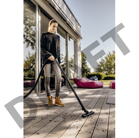 Строительный пылесос Karcher WD 4 V-20/5/22 1000Вт (уборка: сухая/сбор воды) желтый