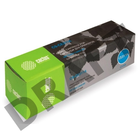 Тонер Картридж Cactus CS-CE311A голубой для HP LJ CP1012Pro/CP1025 (1000стр.)
