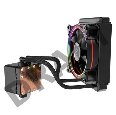 Жидкостная система охлаждения Alseye H120 Universal Platfrom PWM Single 5colors+ LED fan