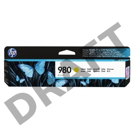 Картридж струйный HP D8J09A желтый для HP OJ Ent X585/X555 (6600стр.)