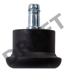 Набор заглушек для кресел Бюрократ FootSet35 черный для паркета/ламината