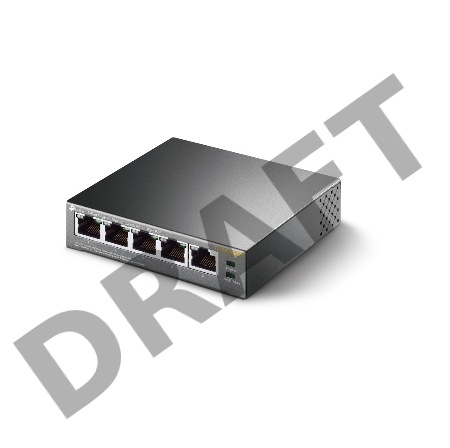 Коммутатор TP-Link SMB  TL-SG1005P 5-портовый гигабитный настольный коммутатор с 4 портами PoE SMB 56W