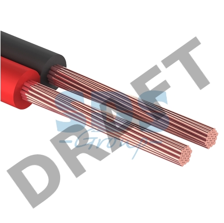 Кабель акустический REXANT 2х0,35 мм², красно-черный, мини-бухта 5 м