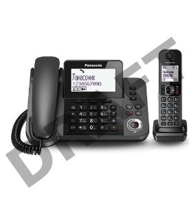 Р/Телефон Dect Panasonic KX-TGF320RUM серый металлик автооветчик АОН