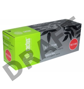 Тонер Картридж Cactus CS-TK1100 черный для Kyocera Mita FS-1110/1024MFP/1124MFP (2100стр.)