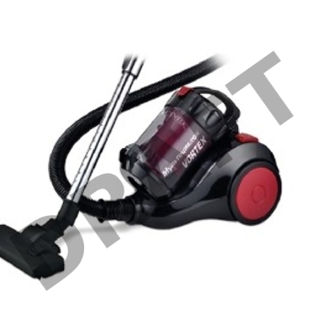 Пылесос Centek CT-2529 (красн/черн) мультициклон 2000/350Вт, стакан 1,5 л , телескоп металл. трубка