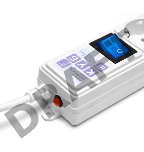 Фильтр-удлинитель Power Cube 3,0 м 6 розеток (белый) 16А/3,5кВт