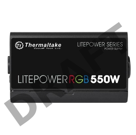Блок питания Thermaltake Litepower RGB 550W (PS-LTP-0550NHSANE-1) v2.3, A.PFC, 80 Plus , Fan 12 cm, Retail