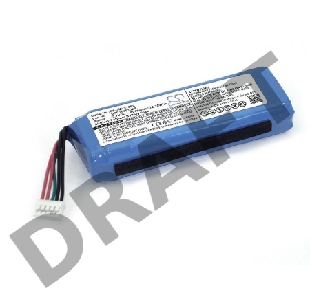Аккумуляторная батарея CameronSino CS-JML310SL для JBL Charge 2  3.7V  6000mAh  22.20Wh