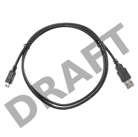 Кабель USB 2.0 A-->mini-B 5P (1м) черный TELECOM/VCOM <TC6911BK-1.0M>