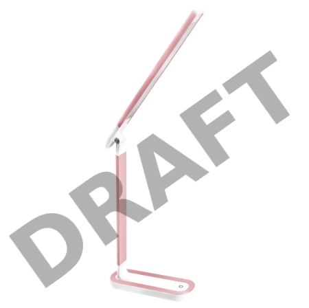 Светильник Camelion KD-845 C14 (14153) настольный на основание розовый 8.5Вт