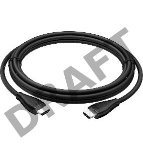 Кабель 1.8m HDMI черный, Ultra HD, 4K, 10.2 Гбит/с, 3D, экран