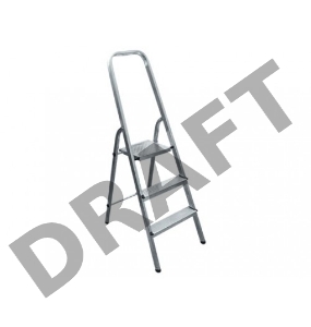 Стремянка СИБРТЕХ 97713  3 ступени алюминиевая