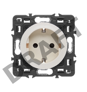 Механизм розетки СП Celiane 2P+E защ. шторки нем. станд. с безвинт. зажим. Leg 067153