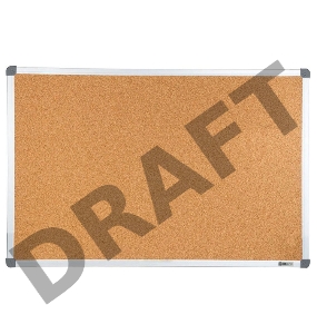 Демонстрационная доска Cactus CS-CBD-120X150 , пробковая 120х150см алюминиевая рама