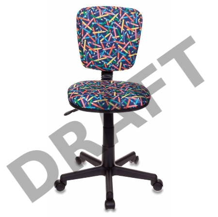 Кресло детское Бюрократ CH-204NX/PENCIL-BL синий карандаши