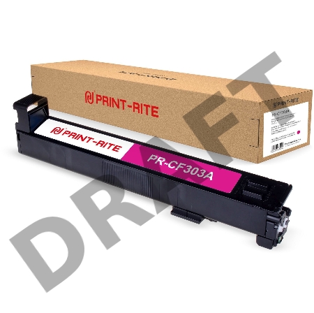 Картридж лазерный Print-Rite TRHGM9MPRJ PR-CF303A CF303A пурпурный (30000стр.) для HP CLJ Ent M880