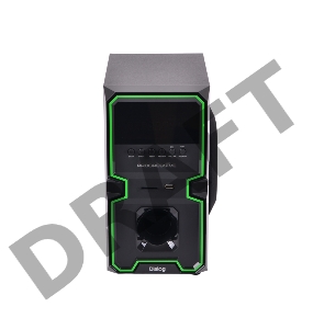 Колонки Dialog Progressive AP-222B BLACK - акустические колонки 2.1, 30W+2*10W RMS, Bluetooth, USB+SD reader