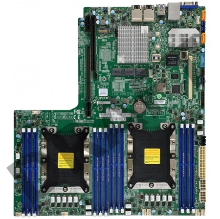 Серверная материнская плата C621 S3647 BLK MBD-X11DDW-L-B SUPERMICRO