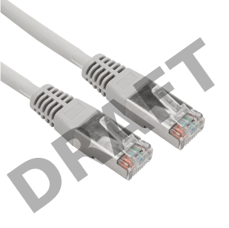  Патч-корд F/UTP, CAT 5e, RJ45-RJ45, 26AWG, ZH нг(А)-HF, серый, 3м  REXANT