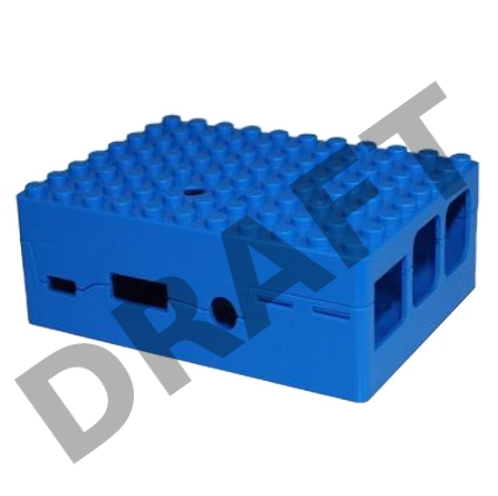 Корпус RA184 blue для микрокомпьютера Raspberry Pi 3 ACD Blue ABS Plastic Building Block case for Raspberry Pi 3